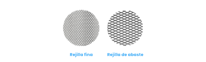 Rejillas intercambiables de 3mm para MM Mill 500 MED y MM Mills 200 MED